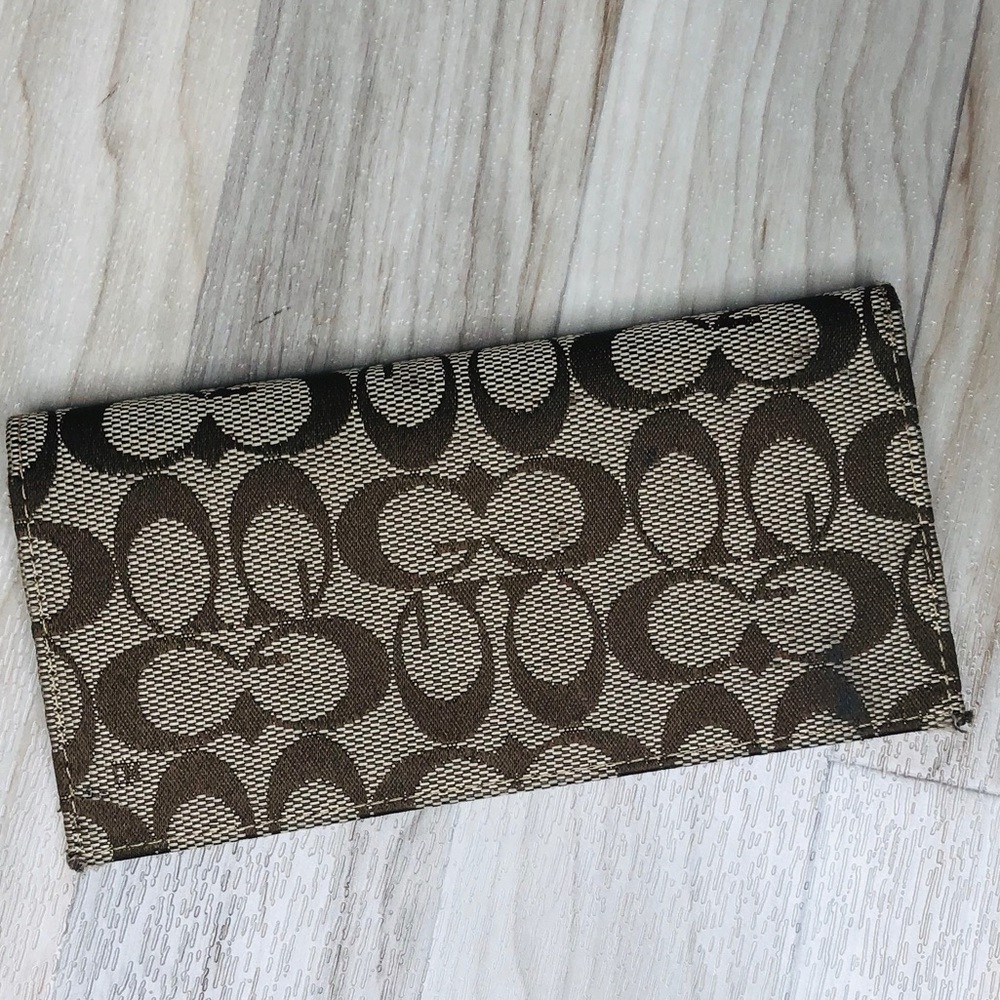 Monogram Check book check holder. - Picture 2 of 6